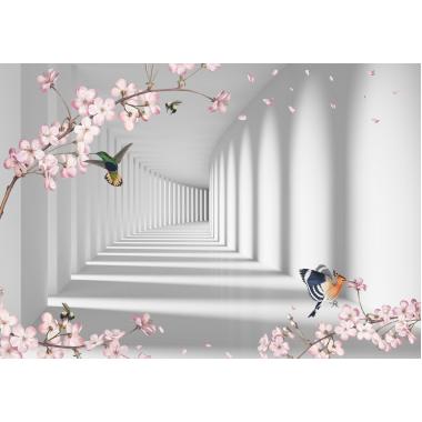 Фотообои Flower Tunnel 3D 6 CityDecor