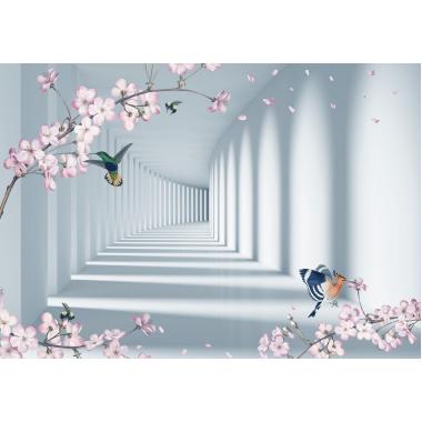 Фотообои Flower Tunnel 3D 7 CityDecor