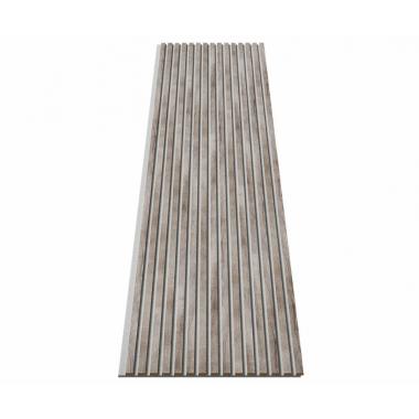 Cosca Акустическая панель, серый войлок, 2750х600х19мм, рейки МДФ дуб дымчатый