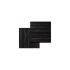 Cosca Акустическая панель, черный войлок, 600х600х19мм, рейки МДФ дуб графит