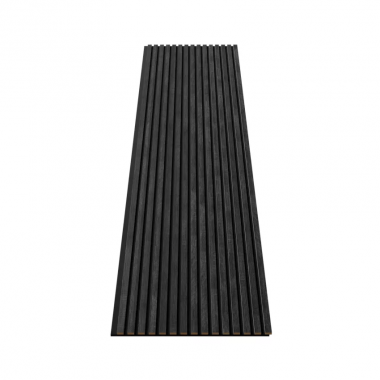 Cosca Акустическая панель, черный войлок, 1200х600х19мм, рейки МДФ дуб графит