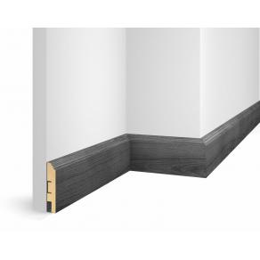 Плинтус напольный Cosca - WP07 экошпон, ясень Дымчатый