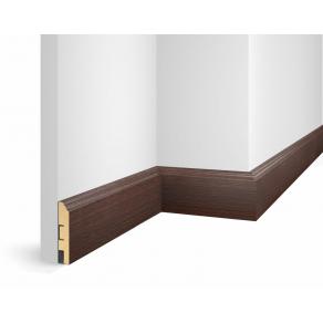 Плинтус напольный Cosca - WP07 экошпон, ясень Коньяк