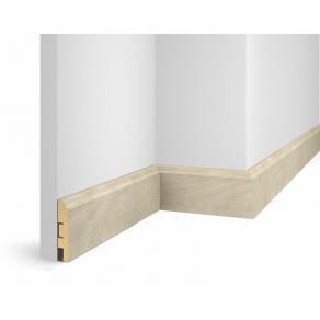 Плинтус напольный Cosca - WP07 экошпон, ясень Кристалл