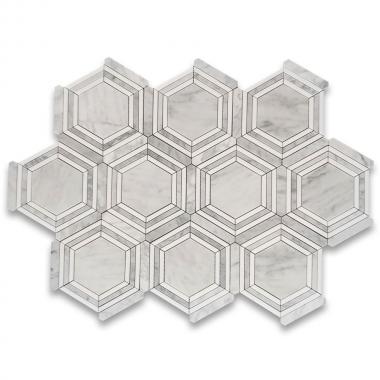 Мозаика FK Marble - Hexagon Grigio  (гексагон)