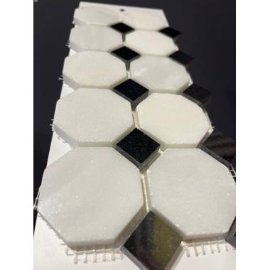 Мозаика FK Marble - Octagon M001+M009-BP