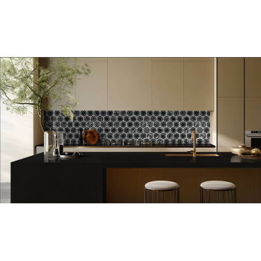 Мозаика FK Marble - Hexagon Nero  (гексагон)