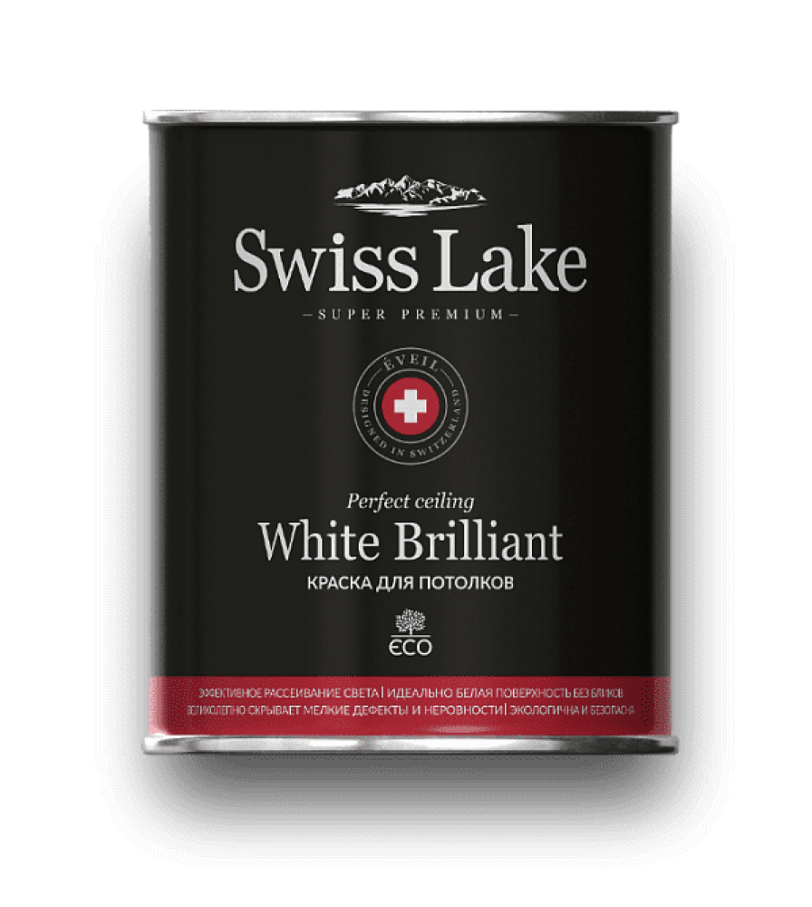 Краска Swiss Lake - White Brilliant купить в Минске и Витебске недорого с  доставкой