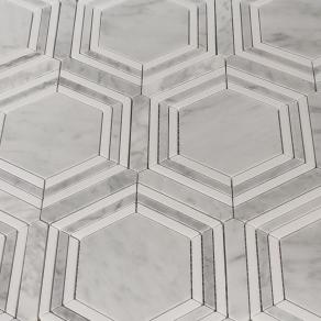 Мозаика FK Marble - Hexagon Grigio  (гексагон)