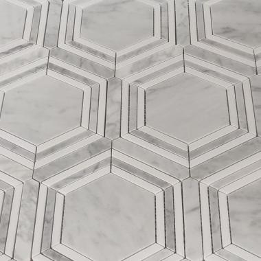 Мозаика FK Marble - Hexagon Grigio  (гексагон)