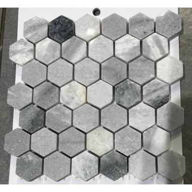 Мозаика FK Marble - Hexagon Jiangxi Grey
