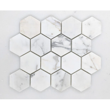 Мозаика FK Marble - Hexagon Calacatta Gold 87