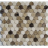 Мозаика FK Marble - Hexagon Mix Emperador мозаика из мрамора
