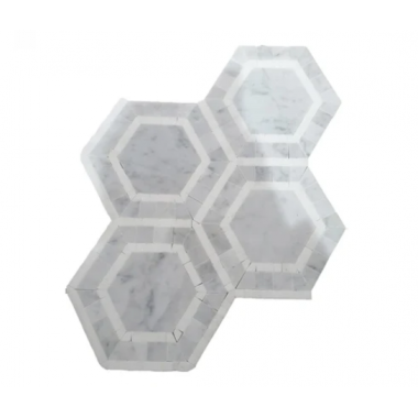 Мозаика FK Marble - Hexagon Silver Grey