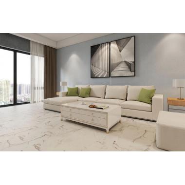 Каменный ламинат MSPC Бело-серый Мрамор