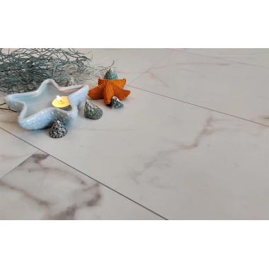 Каменный ламинат MSPC Бело-серый Мрамор