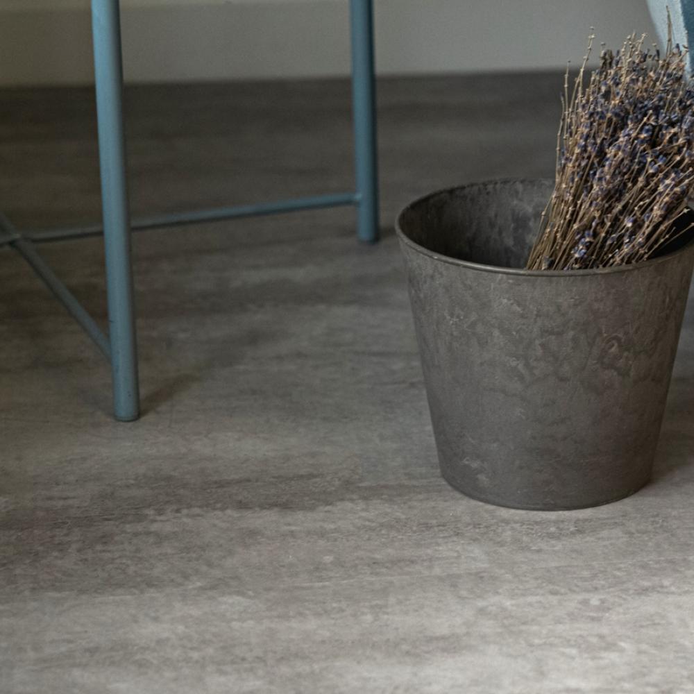 Замковый виниловый пол Ceramo Vinilam Stone Цемент светлый 71614