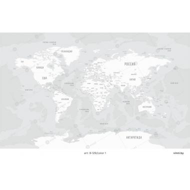 Фотообои/фрески 9-129. Карта мира от Vinni
