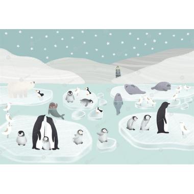 Фотообои/фрески фотообои 2-104. Пингвинята от Vinni